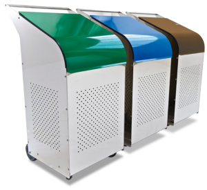 Contenedor para Reciclado Inox para uso Profesional centro de reciclaje