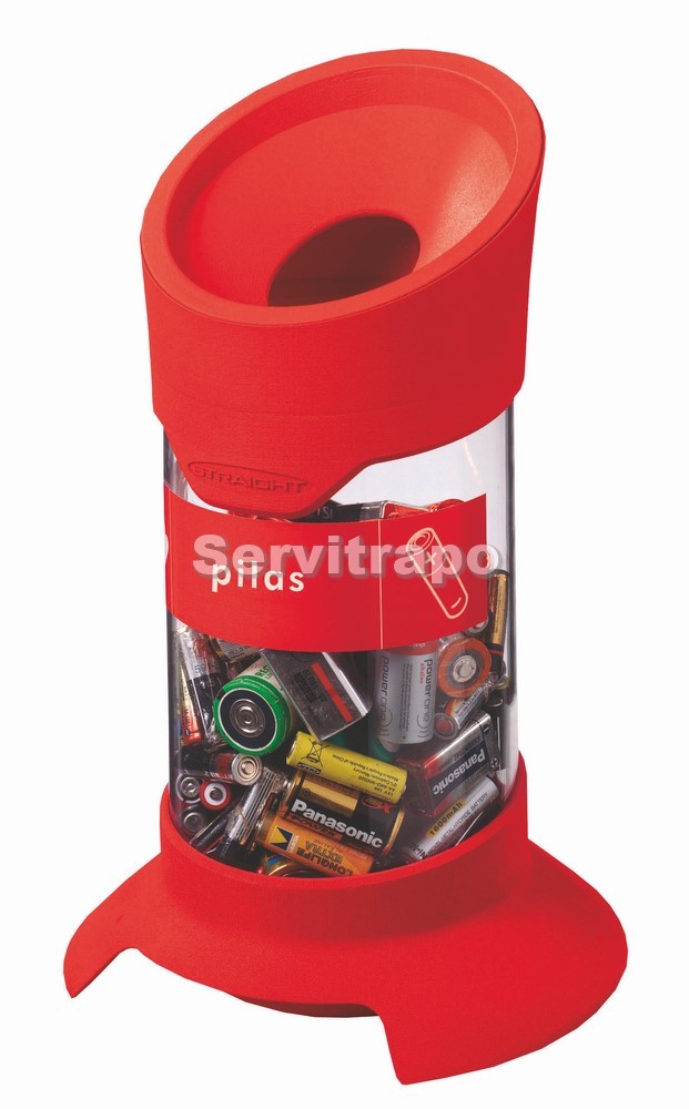 Contenedor para reciclaje de Pilas 20L Rojo