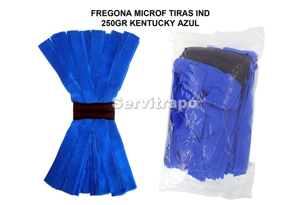 FREGONA MICROFIBRA TIRAS INDUSTRIAL KENTUCKY AZUL 350GR