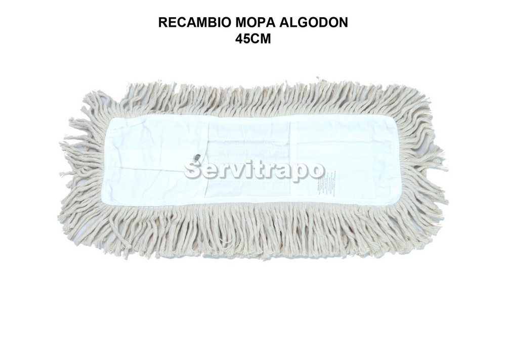 recambio mopa algodon 45 cm servitrapo industrial