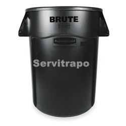 Contenedor Brute 167L nuevo con canales de ventilación Negro