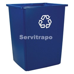 Contenidor quadrat Reciclatge 132,5l color blau