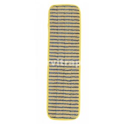 Mopa de estropajo de microfibra, 40 cm - Amarilla con bandas azules