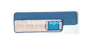 HYGEN - Mopa humida de microfibra, 40 cm, amb fregall - Blau amb tires s / codi de colors