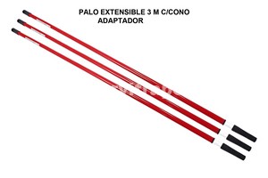 PALO EXTENSIBLE METALICO 3 MT