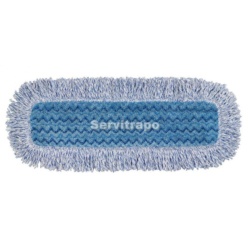 HYGEN - Mopa húmeda de microfibra, 40 cm, Alta Absorbencia - Azul con tiras s/código de colores
