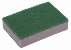 Estropajo verde con esponja Astree 54 14x9