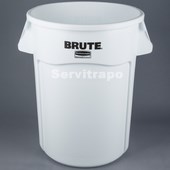 Contenedor Brute 167L nuevo con canales de ventilación Blanco