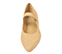 Ref. 6164 Manoletina ante beige acabada en semipunta. Tira en el empeine con elástico lateral. Tacón de 1.5 cm. - Ítem2