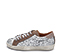 Ref. 6172 Sneaker serraje taupe con lateral y parte delantera en glitter plata. Plataforma de 2.5 cm. Plantilla anatomica con cuña de 2 cm. - Ítem3