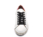 Ref. 6173 Sneaker piel blanca con detalle trasero glitter rosa.Cordones negros. Plataforma de 2.5 cm. Plantilla anatomica con cuña de 2 cm. - Ítem2
