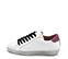 Ref. 6173 Sneaker piel blanca con detalle trasero glitter rosa.Cordones negros. Plataforma de 2.5 cm. Plantilla anatomica con cuña de 2 cm. - Ítem3