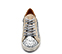 Ref. 6182 Sneaker serraje beige con lateral y parte delantera en glitter plata. Plataforma de 2.5 cm. Plantilla anatomica con cuña de 2 cm. - Ítem2