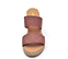 Ref. 6232 Sandalia rafia elástica marrón con dos tiras en la pala. Altura cuña 6.5 cm y plataforma delantera 1.5 cm. Suela de goma. - Ítem2