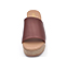 Ref. 6323 Sandalia piel marrón con pala. Plataforma forrada de saco. Altura tacón 5 cm y plataforma delantera 3.5 cm. Plantilla acolchada de piel. - Ítem2