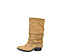 Ref. 6402 Bota campera serraje visón. Cremallera interior. Altura tacón 5.5 cm. Detalle arrugado en la pala. - Ítem3