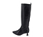 Ref. 6507 Bota piel negra acabada en punta. Detalle cremallera interior y tirador trasero. Tacón chupete de 4 cm y sin plataforma delantera. Altura de caña 39 cm. - Ítem3