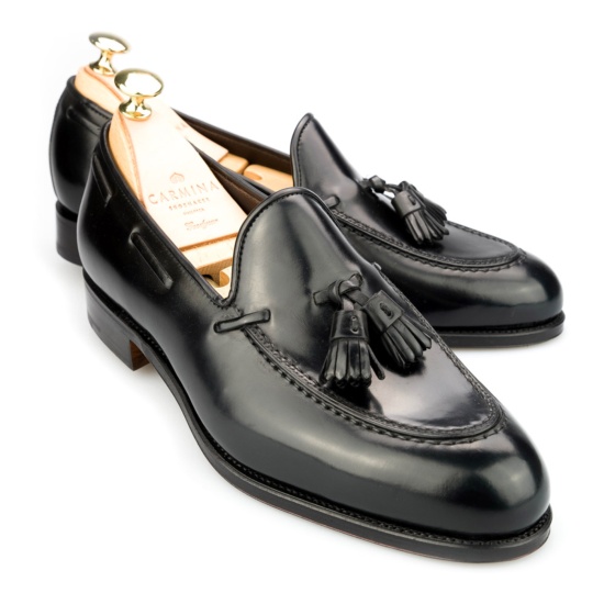 Black Cordovan Dress Loafers | CARMINA Shoemaker