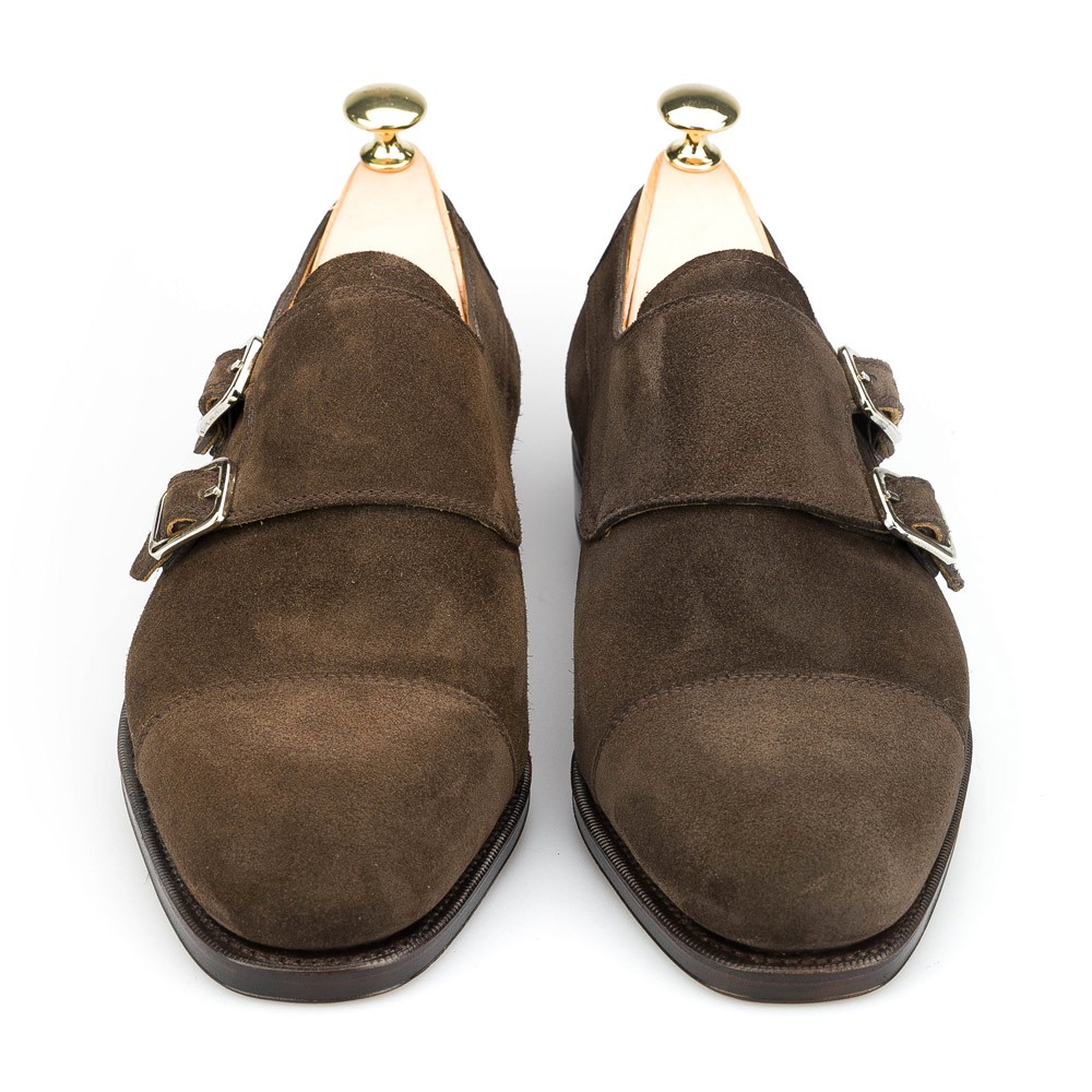 DOUBLE MONK IN BROWN SUEDE | CARMINA