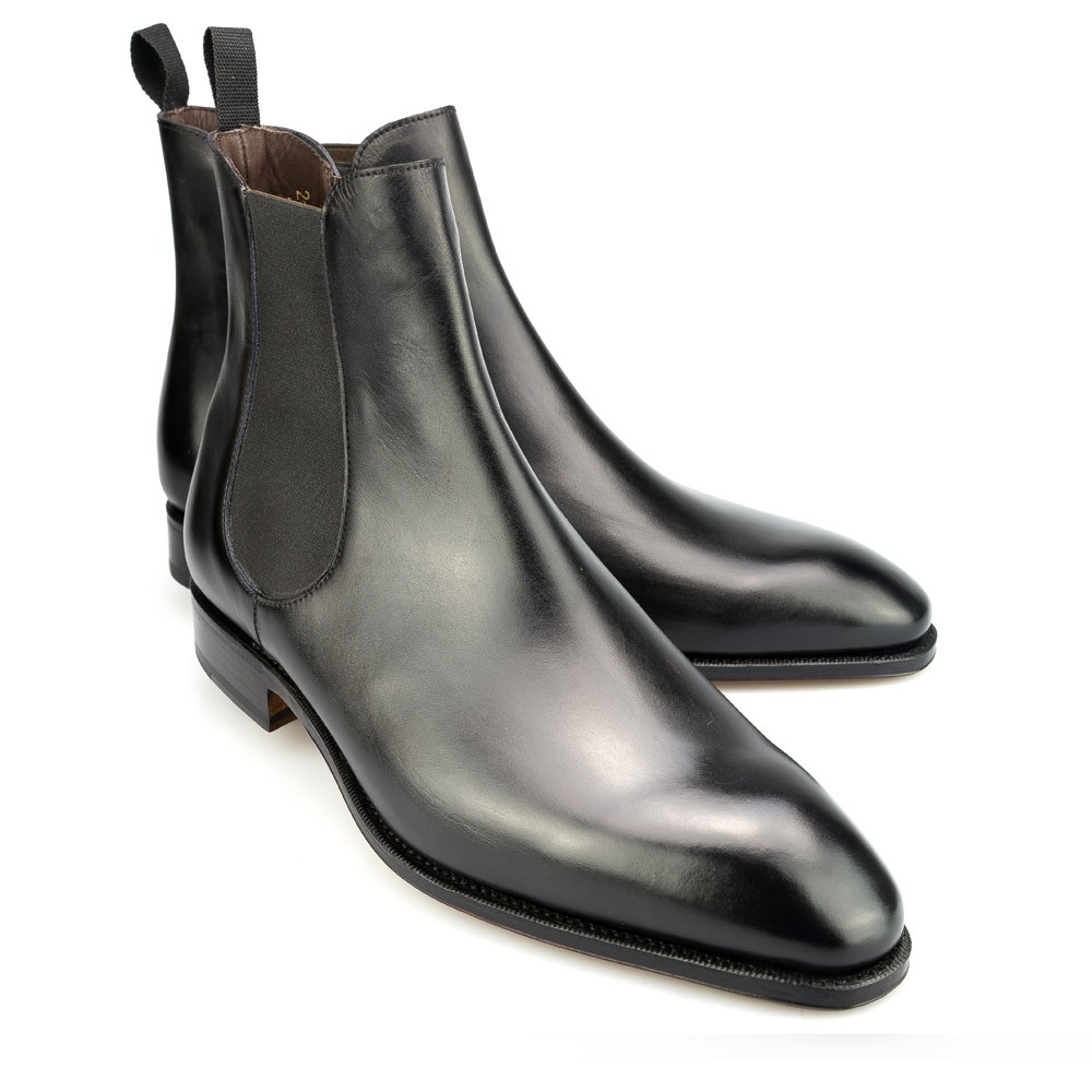 CHELSEA BOOTS IN BOX CALF BLACK CARMINA