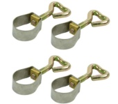 Set De 4 Abrazaderas De Tubo Con Cierre Rápido – 19-22, 22-25 O 25-28 Mm, Para Barras De Tienda De Campaña