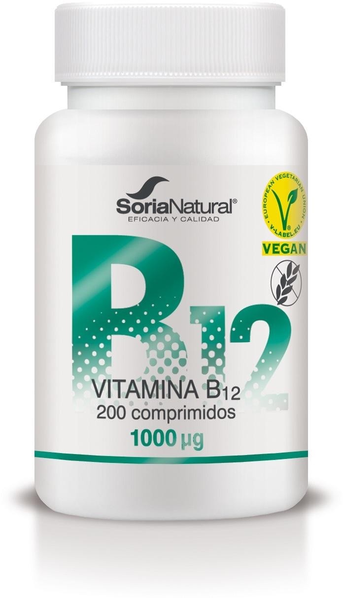 VITAMINA B12 200 comp X 250 mg LIB PROLONGADA SORIA NATURAL