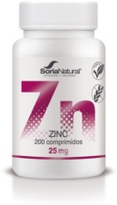 ZINC 200 comp X 350 mg LIB PROLONGADA SORIA NATURAL