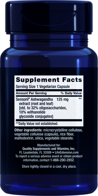 EXTRACTO ASHWAGANDA OPTIMIZADO 60 CAPS LIFE EXTENSION 1