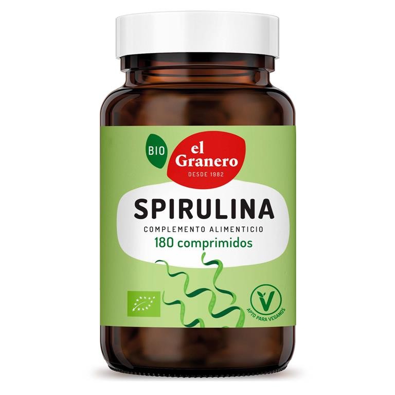SPIRULINA BIO, 180 COMP. 500 mg EL GRANERO