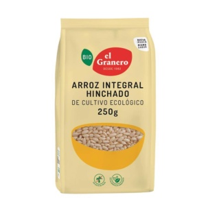 ARROZ INTEGRAL HINCHADO BIO, 250 GR EL GRANERO