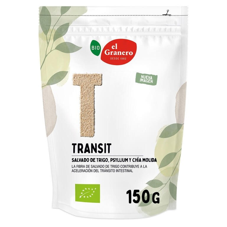 LAX - TRANSIT (SALVADO DE TRIGO, PSYLLIUM Y CHIA) BIO, 150 g EL GRANERO