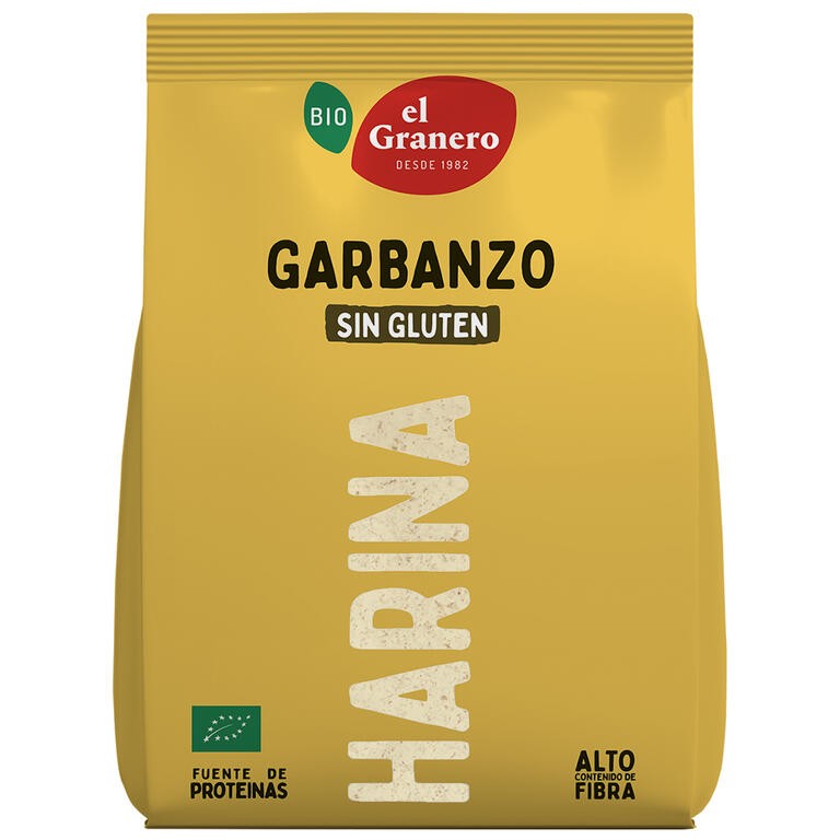 HARINA DE GARBANZOS SIN GLUTEN BIO 500 GR GRANERO INTEGRAL