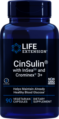 CINSULIN CON INSEA2 Y CROMINEX 3+, 90 CAP VEGET LIFE EXTENSION