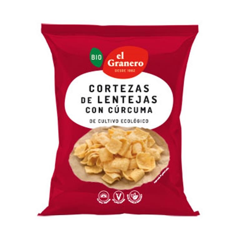 CORTEZAS DE LENTEJAS CON CURCUMA 65 GR EL GRANERO