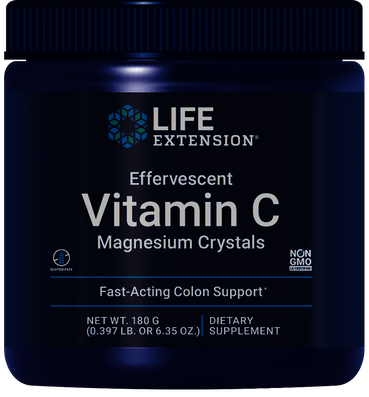 VITAMINA C EFERVESCENTE CON CRISTALES DE MAGNESIO 180 GR LIFE EXTENSION