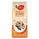 MUESLI CON CHOCOLATE SIN GLUTEN BIO, 375 g EL GRANERO
