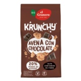 KRUNCHY AVENA CHOCOLATE BIO, 375 gr EL GRANERO