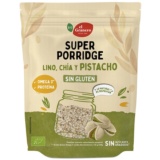 SUPERPORRIDGE SIN GLUTEN PISTACHO BIO, 350 g EL GRANERO
