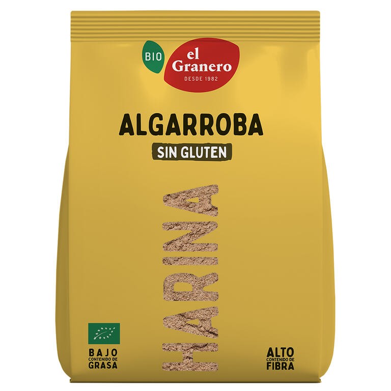 HARINA DE ALGARROBA SIN GLUTEN BIO, 500 g GRANERO INTEGRAL
