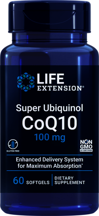SUPER UBIQUINOL CoQ10, 100 mg, 60 CAP BLANDAS