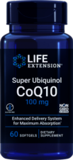 SUPER UBIQUINOL CoQ10, 100 mg, 60 CAP BLANDAS