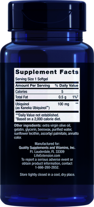 SUPER UBIQUINOL CoQ10, 100 mg, 60 CAP BLANDAS 1
