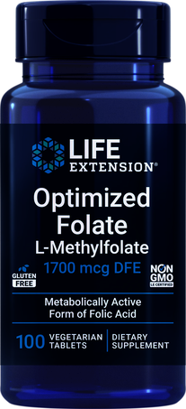 FOLATO OPTIMIZADO 1700 mcg 100 CAPS LIFE EXTENSION