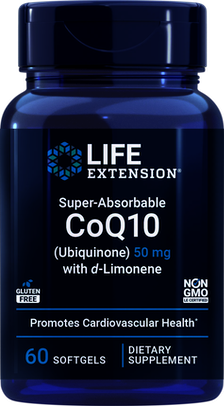 UBIQUINONA COQ10 CON D-LIMONENO SUPERABSORBIBLE 50 MG 60 CÁPSULAS LIFE EXTENSION