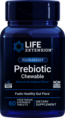 FLORASSIST® PREBIOTICO MASTICABLE 60 TABLETAS LIFE EXTENSION 