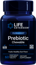 FLORASSIST® PREBIOTICO MASTICABLE 60 TABLETAS LIFE EXTENSION 