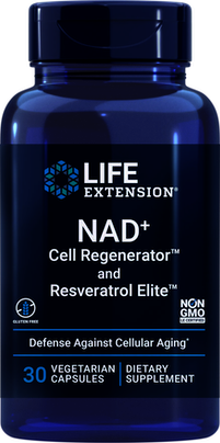 NAD + Cell Regenerator ™ y resveratrol 30 CAPS LIFE EXTENSION