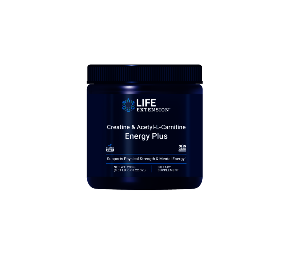 CREATINA Y ACETIL-L-CARNITINA ENERGY PLUS 233 GR LIFE EXTENSION
