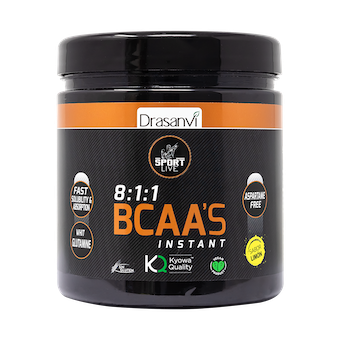 BCAAS GLUTAMINA SPORT LIVE LIMON 275 gr DRASANVI 