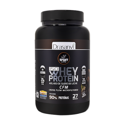 WHEY PROTEIN AISLADO DOBLE CHOCOLATE 800 g SPORT LIVE DRASANVI